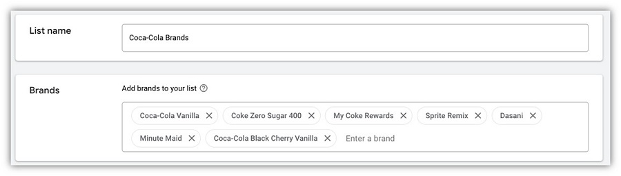 google ads restrictions - brands and sub brands
