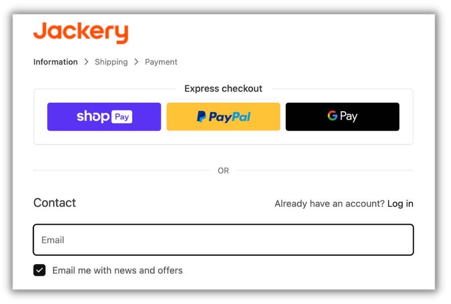 increase conversion rates - examples of payment methods accepted on product landing page