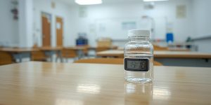 Pill Bottle with Timer in School